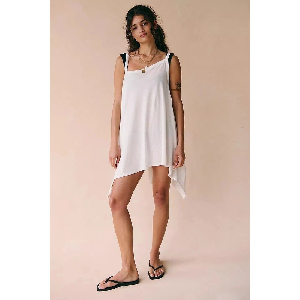 Free People Free-est Alexandra Tunic Top Asymmetrical Sleeveless Cotton S 288434